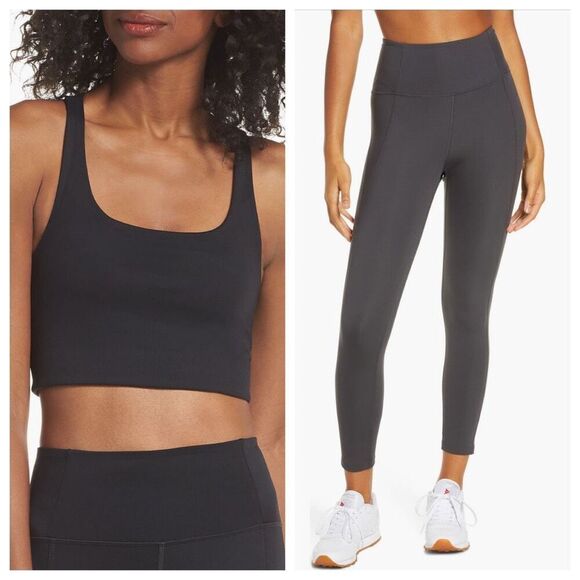 Girlfriend Collective Paloma Sports Top (Medium) and 7/8 High Waist Leggings (Sm - Picture 1 of 9